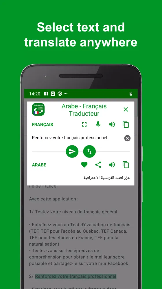 Arabic - French Translator应用截图