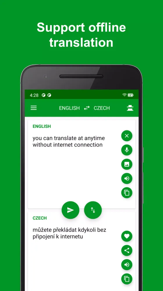 Captures d'écran de Czech - English Translator