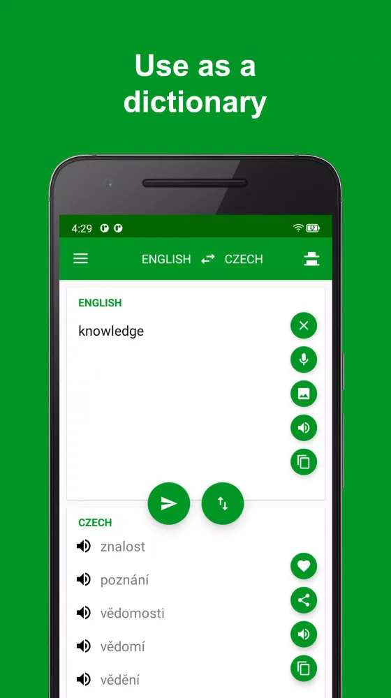 Captures d'écran de Czech - English Translator