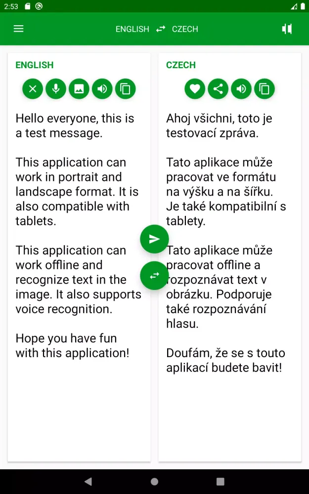 Captures d'écran de Czech - English Translator