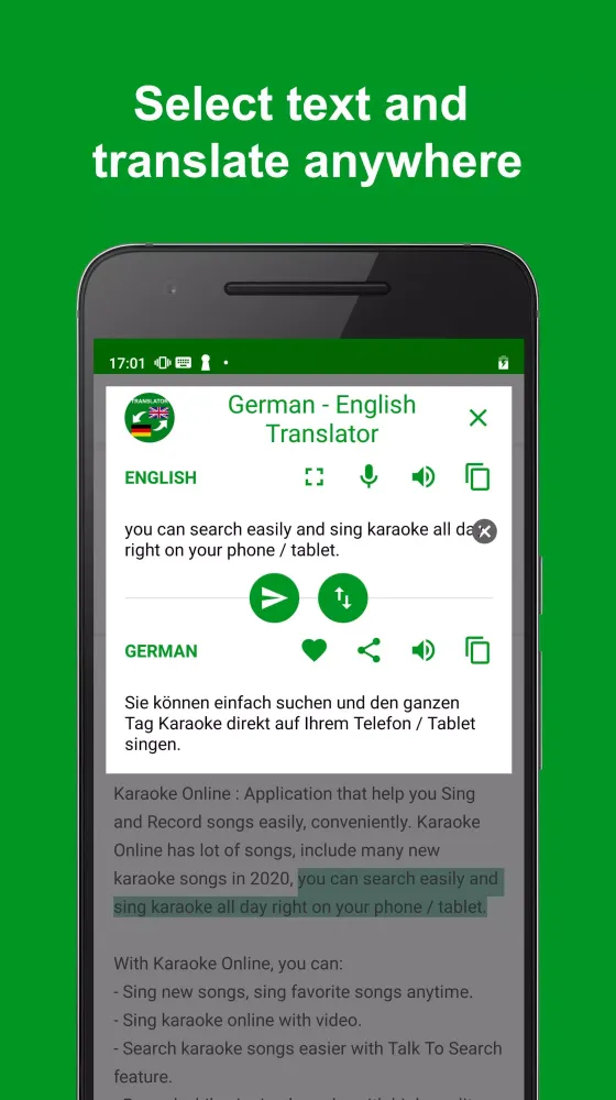German - English Translator Screenshots