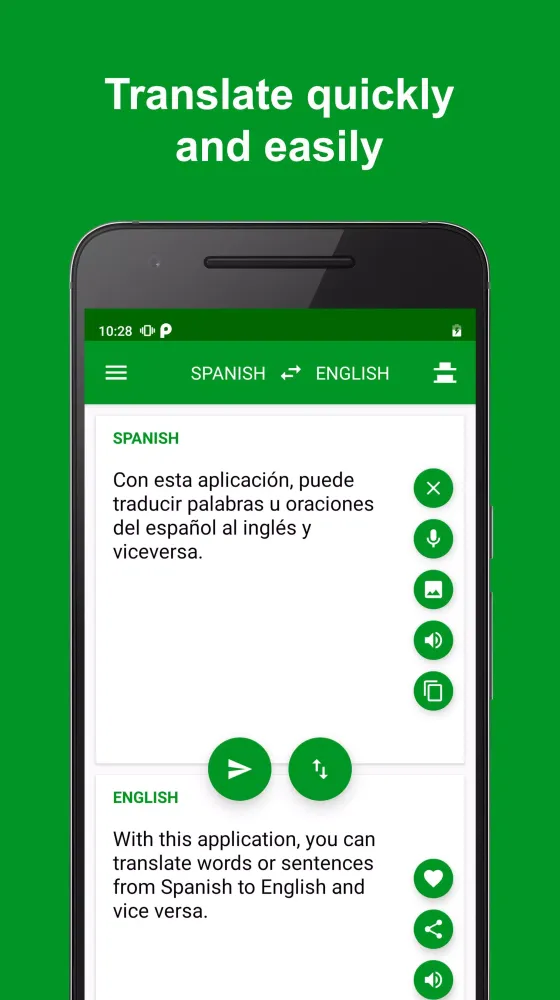 Spanish - English Translator Screenshots