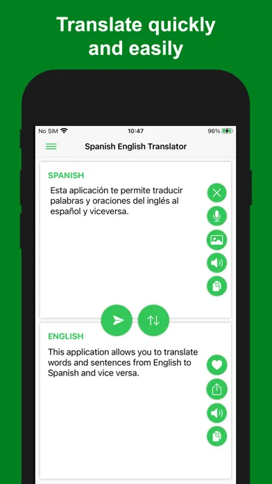 Captures d'écran de Spanish - English Translator+