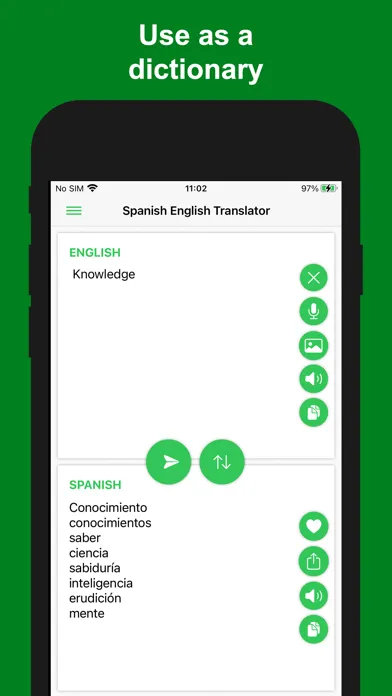 Captures d'écran de Spanish - English Translator+