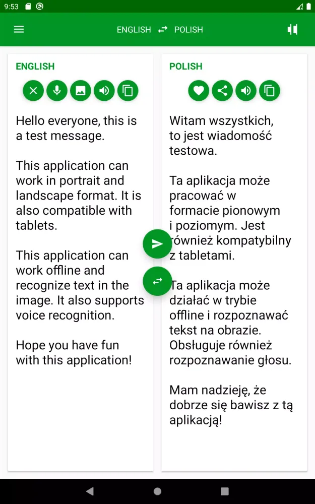 Polish - English Translator Screenshots
