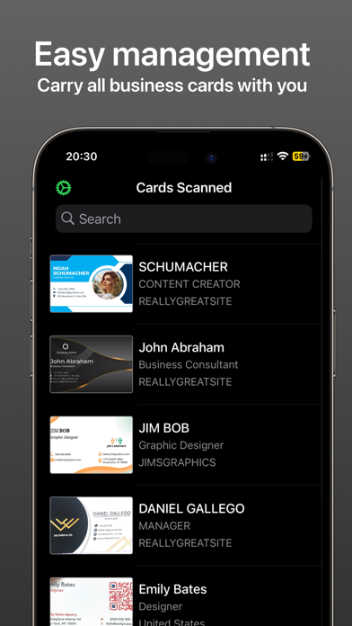 CamCard: Business Card Scanner スクリーンショット