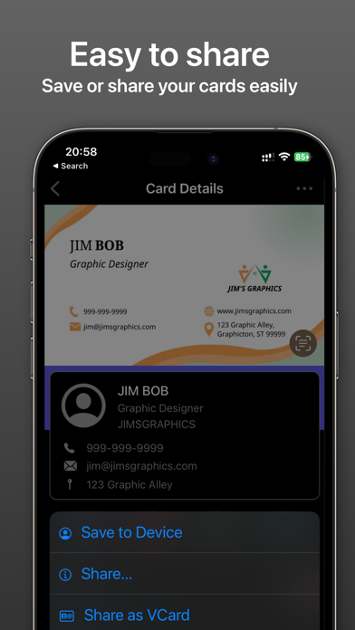 CamCard: Business Card Scanner スクリーンショット