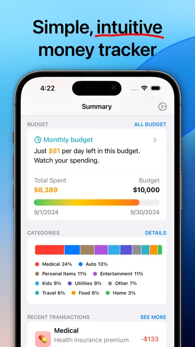 Money Tracker - Budget Manager স্ক্রিনশট