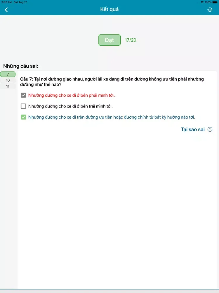 150 câu hỏi GLPX hạng A1 iPad  स्क्रीनशॉट