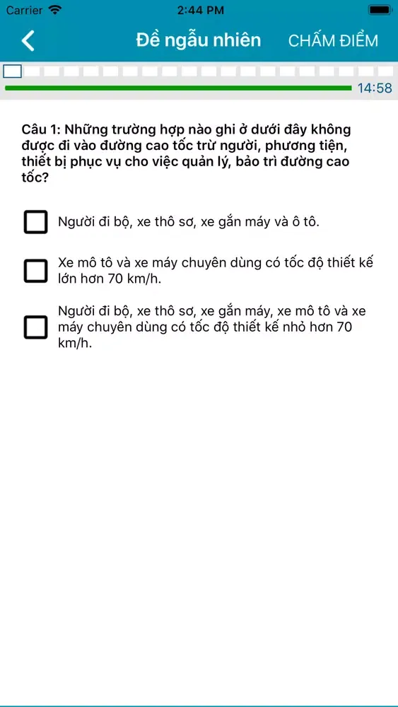 150 câu hỏi GLPX hạng A1 स्क्रीनशॉट