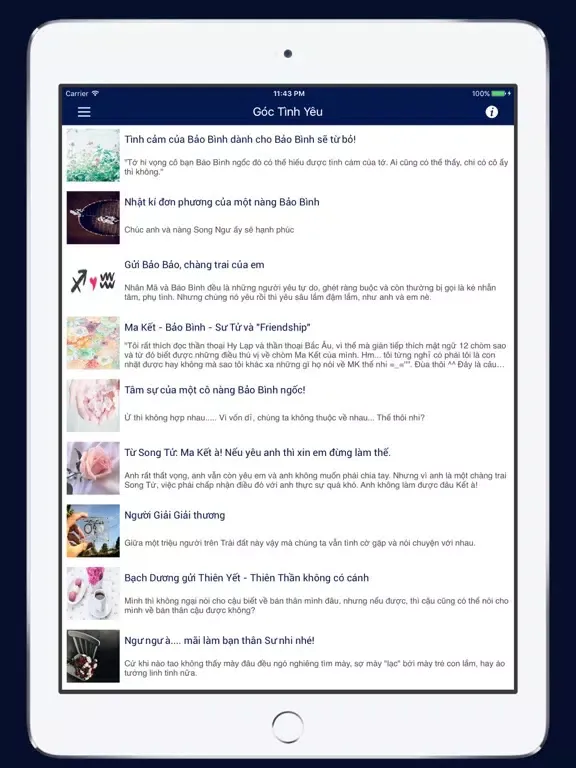 Mật ngữ 12 chòm sao 2018 iPad  Screenshots