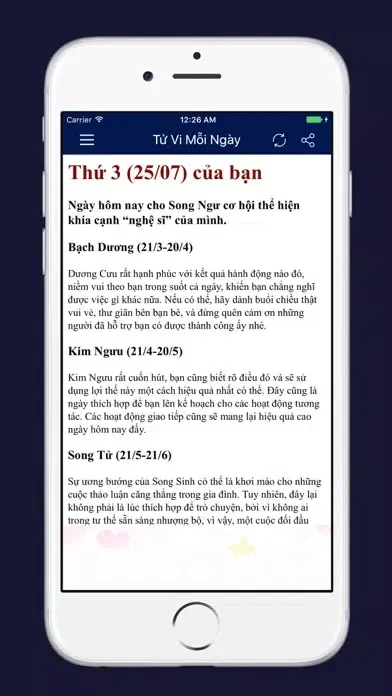 Mật ngữ 12 chòm sao 2018 Screenshots