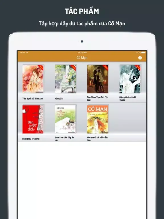 تصاویر Cố Mạn - Ngôn Tình 2017 iPad 