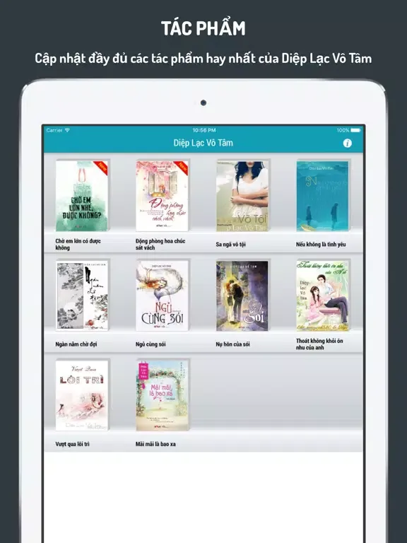 Diệp Lạc Vô Tâm Ngôn Tình 2018 iPad  Screenshots