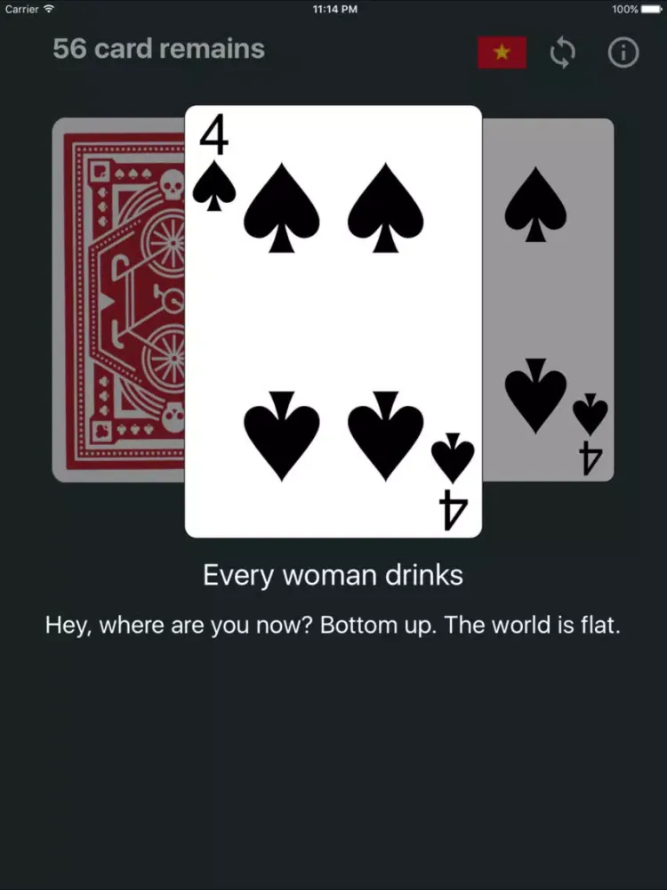 Flip card, drink beer iPad  स्क्रीनशॉट