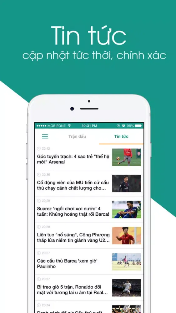 Zrzuty ekranu Lịch thi đấu bóng đá 2018