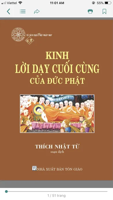 Zrzuty ekranu Kinh sách thầy Thích Nhật Từ