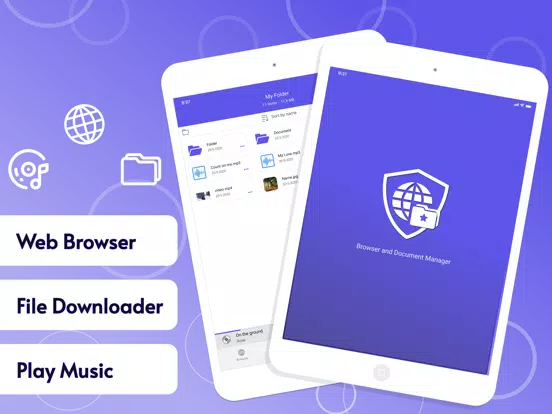 Bolt browser: Files downloader iPad  سکرین شاٹس