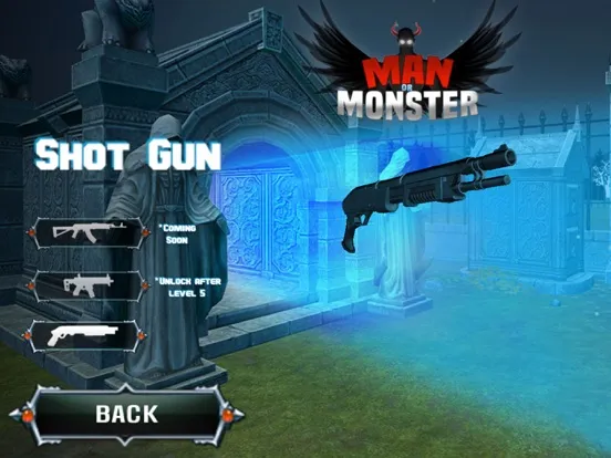 Man OR Monster-Aliens Shooting iPad  Screenshots