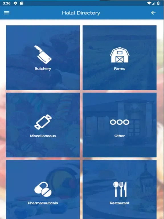 ภาพหน้าจอของ ANIC Halal Directory iPad 