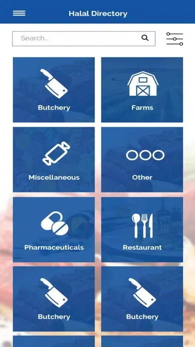 ภาพหน้าจอของ ANIC Halal Directory