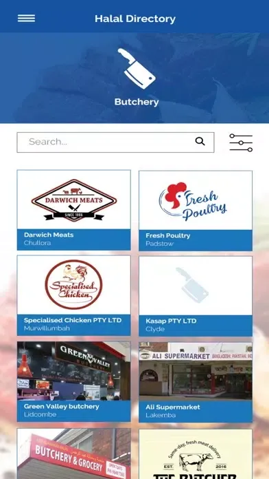 ภาพหน้าจอของ ANIC Halal Directory