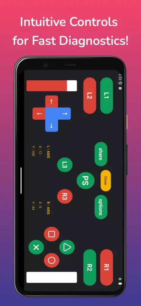 PS5 GamePad Tester স্ক্রিনশট