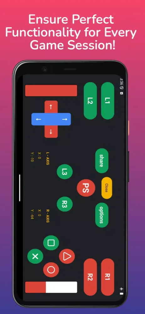 PS5 GamePad Tester স্ক্রিনশট