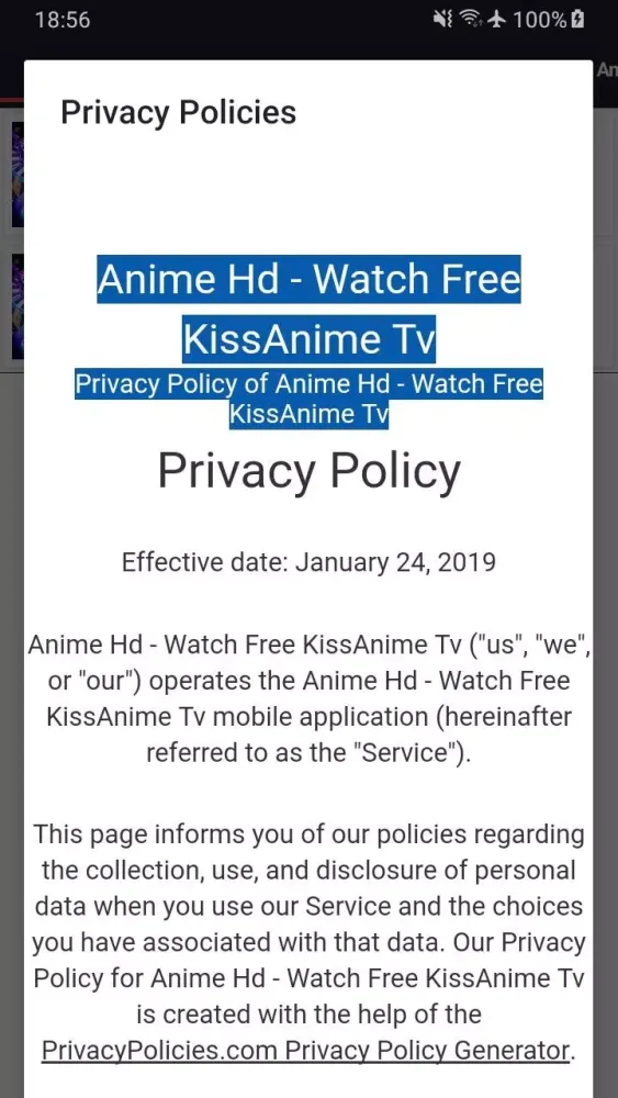 Скриншоты Anime Hd
