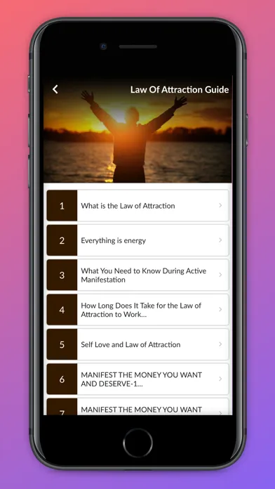 Law Of Attraction Guide. سکرین شاٹس