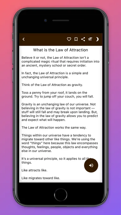 Law Of Attraction Guide. سکرین شاٹس