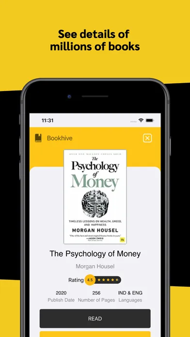 ภาพหน้าจอของ Bookhive - Bookmark & Quotes