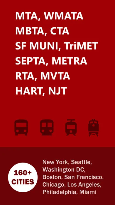 Capturas de pantalla de CityTransit: Bus & Train Times