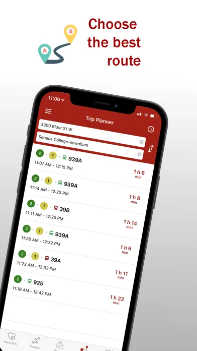Capturas de pantalla de CityTransit: Bus & Train Times