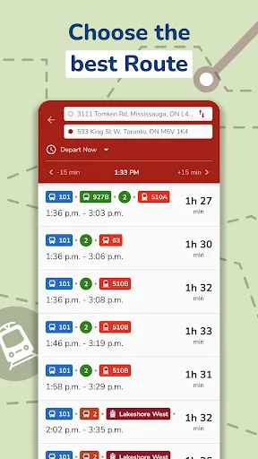 Ảnh chụp màn hình của CityTransit: Bus & Train Times