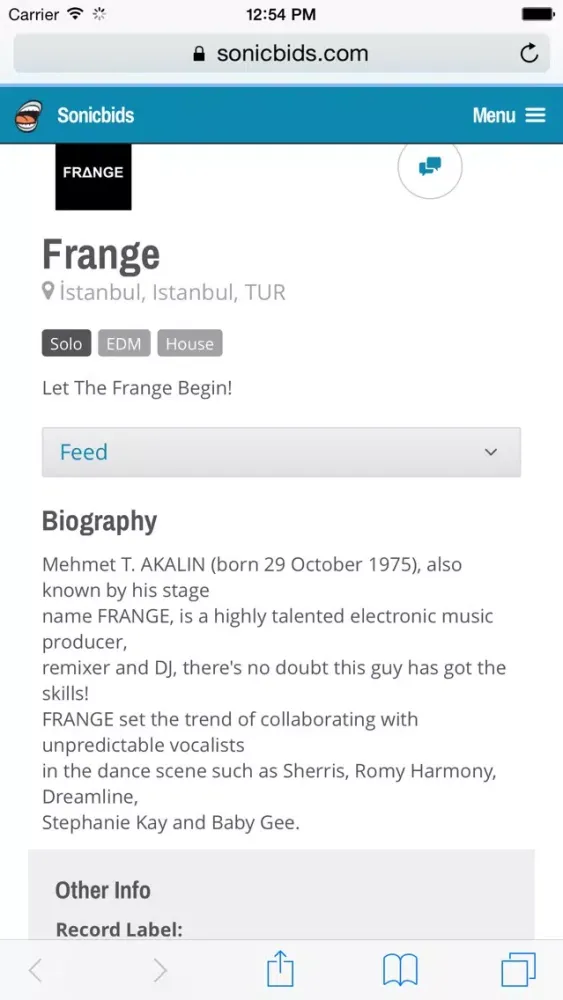 Captures d'écran de FRANGE