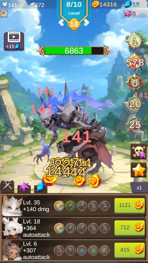 Anima Saga - RPG Clicker-screenshot-1