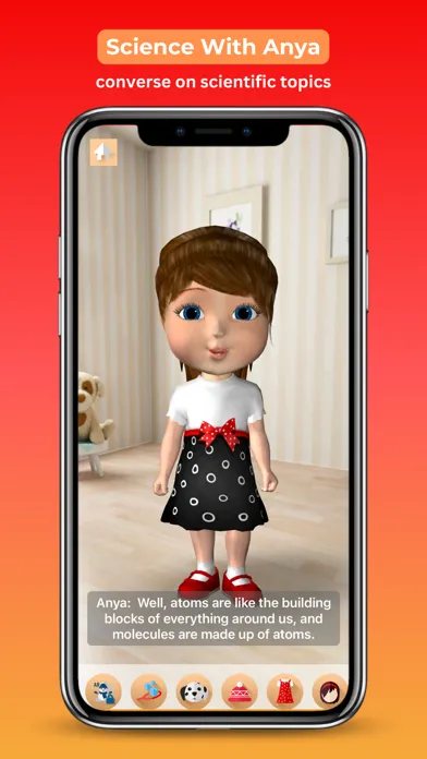 Capturas de tela do Conversational AI Friend Anya