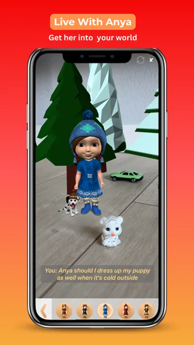 Capturas de tela do Conversational AI Friend Anya