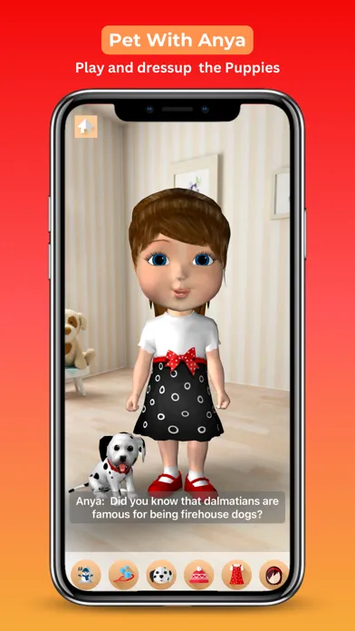Capturas de tela do Conversational AI Friend Anya