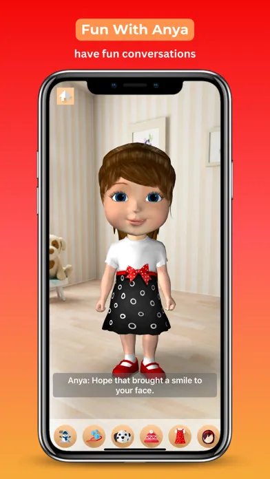 Capturas de tela do Conversational AI Friend Anya