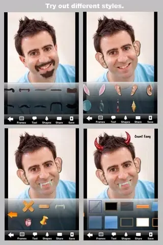Capturas de pantalla de Camera ClickMe Free: Self Portrait using face detection