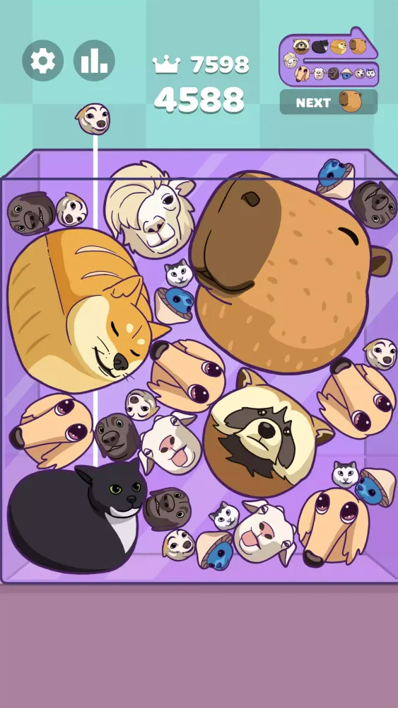 Capy Merge: Animal Drop Puzzle Screenshots