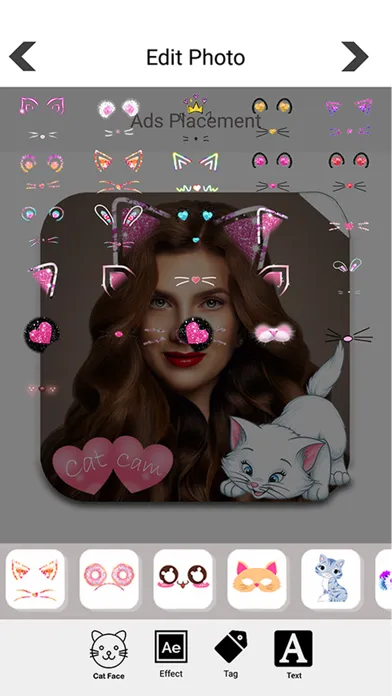 Ảnh chụp màn hình của Animal Face Sticker