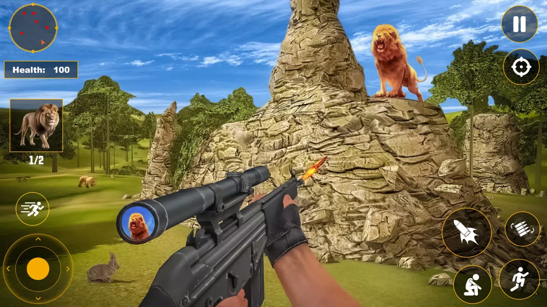 Wild Animals Hunting 3d Game Screenshots