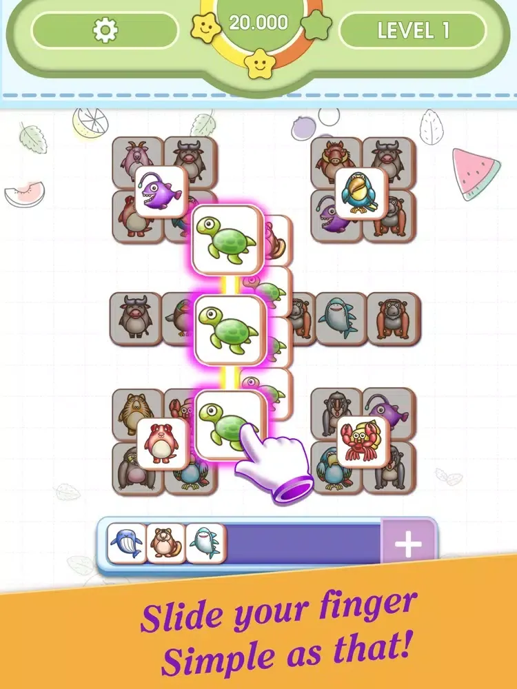 3 Tile : Animal Matching iPad  스크린샷