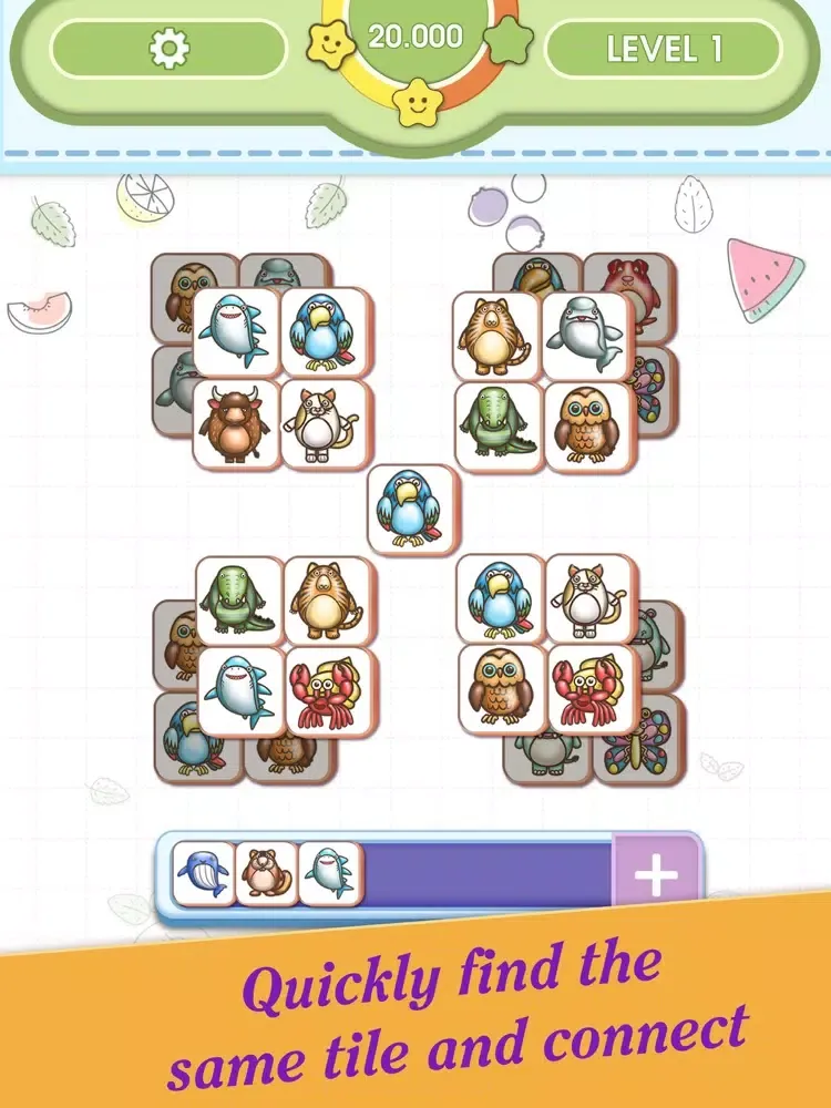 3 Tile : Animal Matching iPad  스크린샷