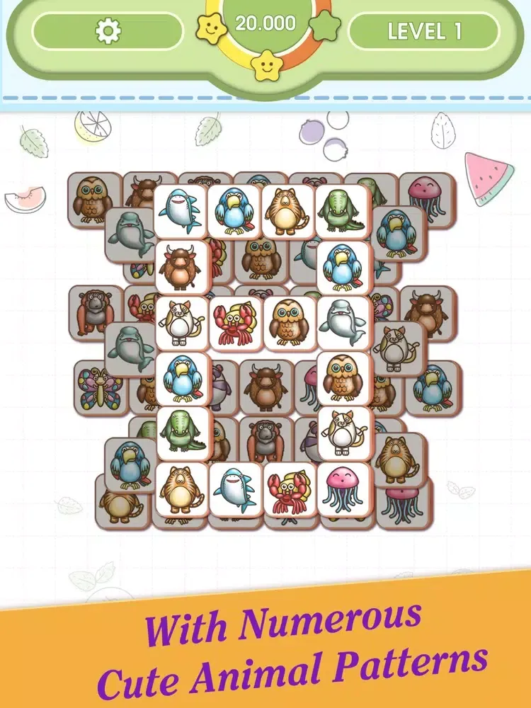 3 Tile : Animal Matching iPad  스크린샷