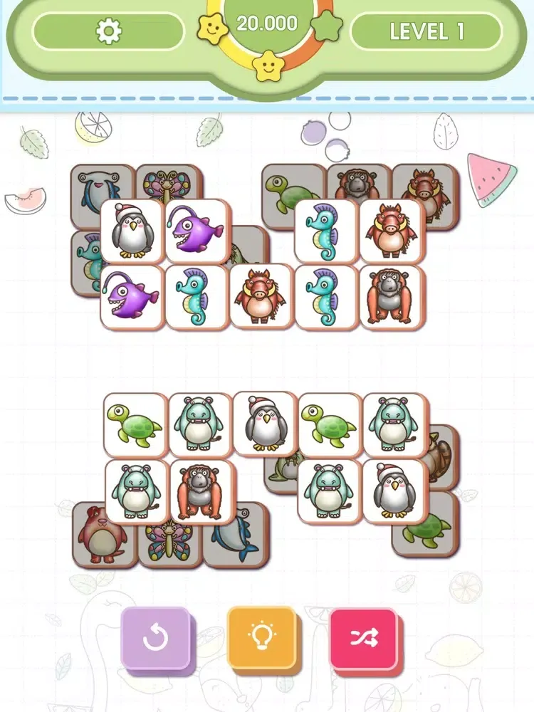 3 Tile : Animal Matching iPad  스크린샷