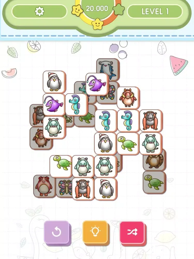 3 Tile : Animal Matching iPad  스크린샷